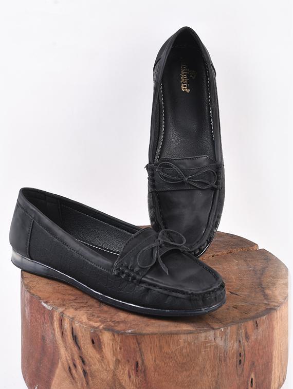 black slip on loafer - 20389069 -  Zoom Image - 0