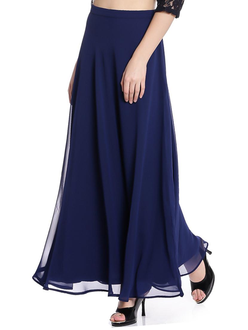 women solid flared skirt - 20389228 - Zoom Image - 0