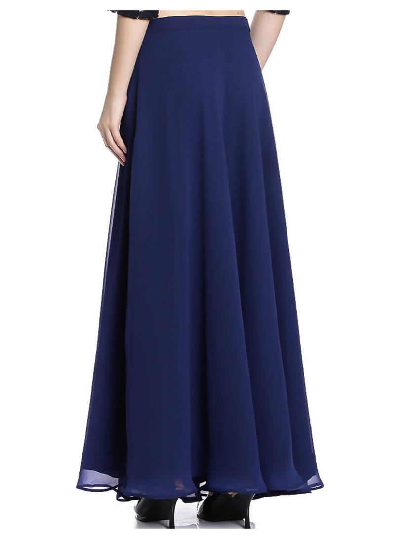 women solid flared skirt - 20389228 - Standard Image - 3