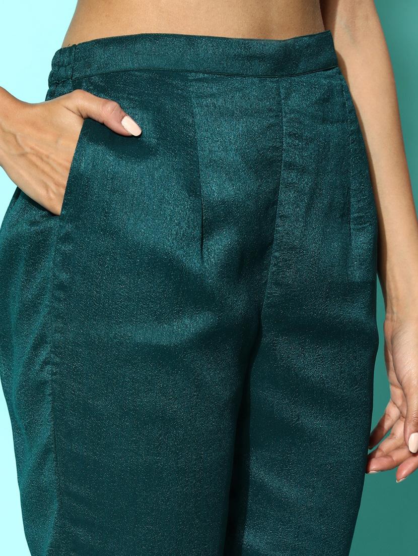 women teal kurta pant set with dupatta - 20390168 - Standard Image - 5