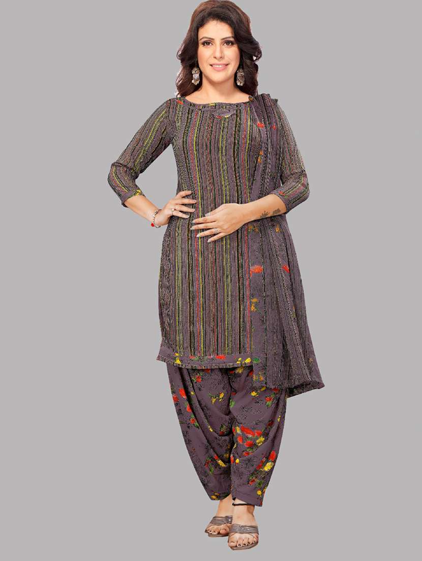 women multi color unstitched patiyala suits - 20390195 - Zoom Image - 0
