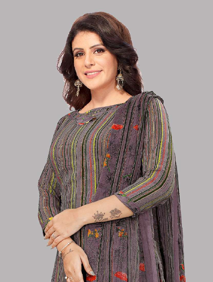 women multi color unstitched patiyala suits - 20390195 - Standard Image - 3