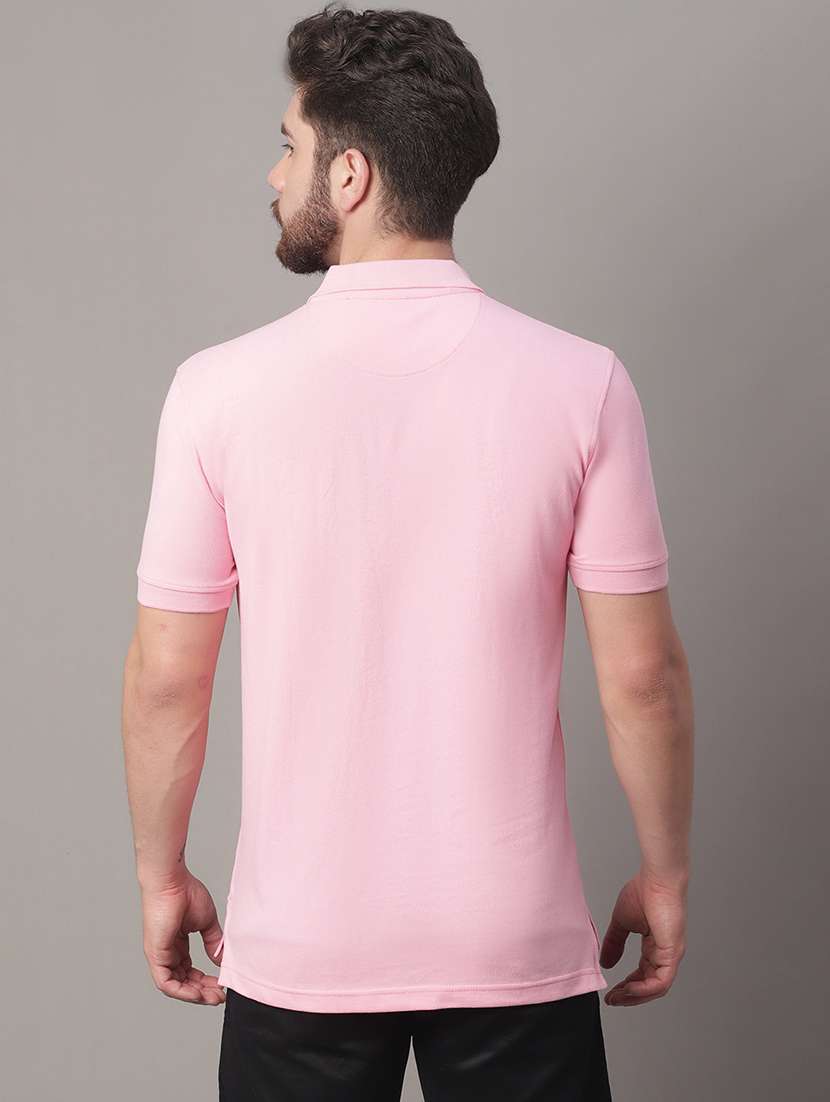 men solid polo t-shirt - 20390507 - Standard Image - 3