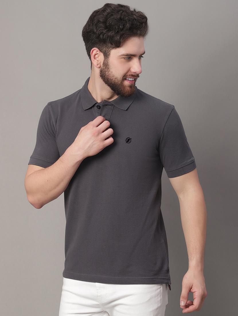 men solid polo t-shirt - 20390515 - Zoom Image - 0