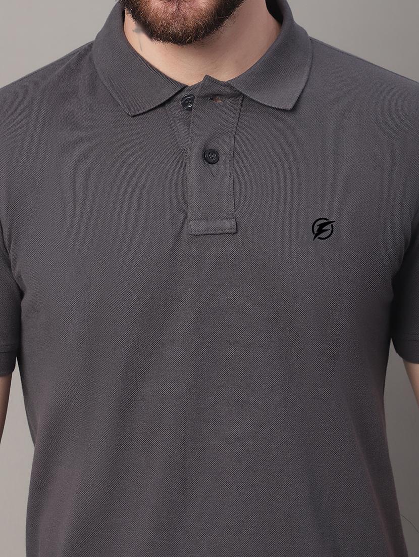 men solid polo t-shirt - 20390515 - Standard Image - 5