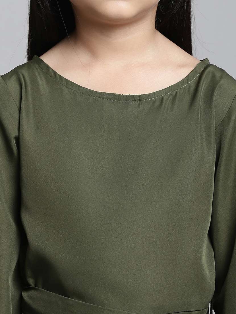 girls round neck long sleeves frock - 20393369 -  Standard Image - 5