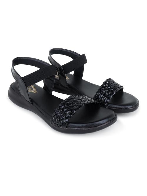 black ankle strap sandal - 20393383 - Standard Image - 0