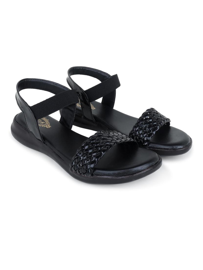black ankle strap sandal - 20393383 - Zoom Image - 0