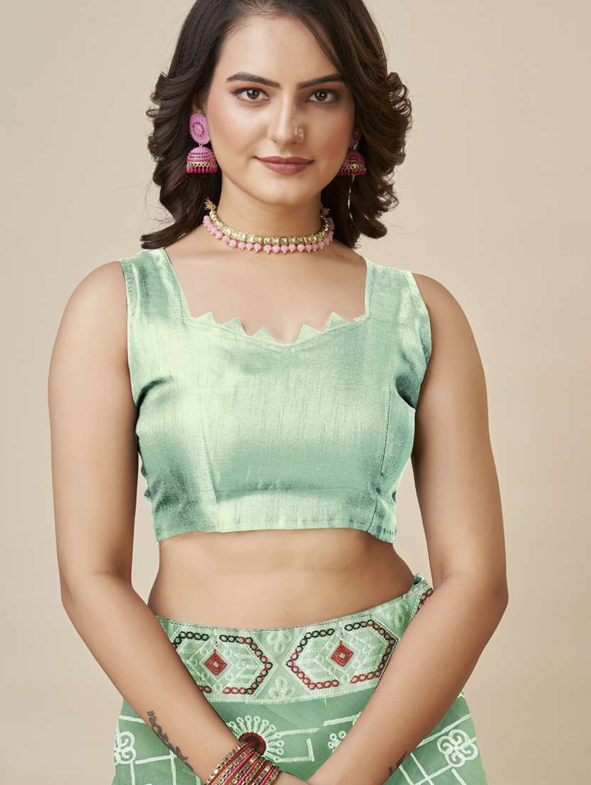 women's embroidered saree with blouse - 20394739 -  Standard Image - 3