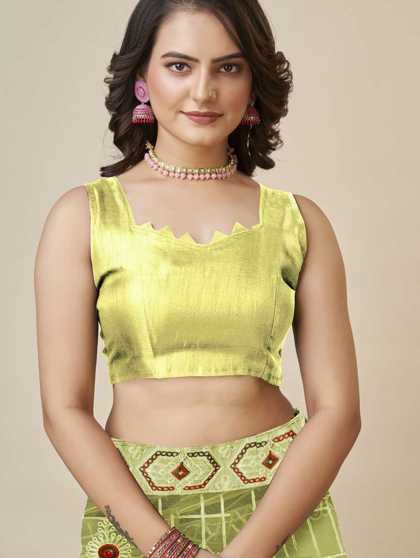 women's embroidered saree with blouse - 20394762 -  Standard Image - 3