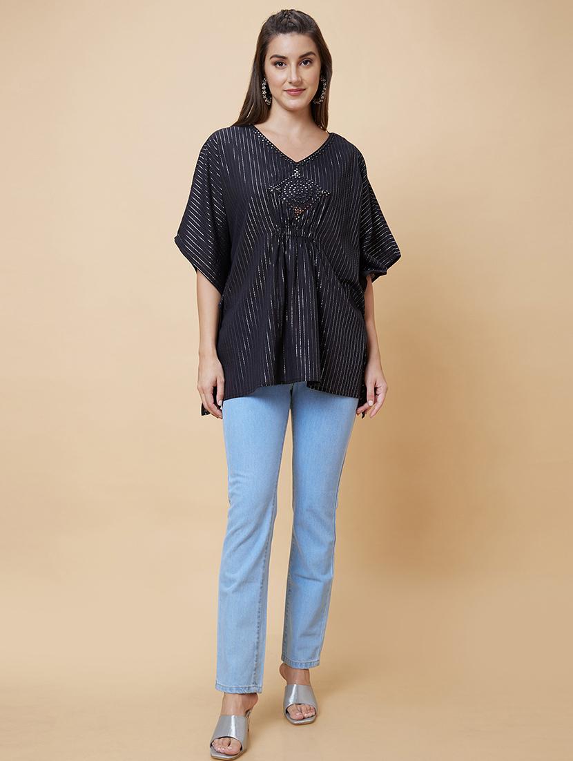 black mirror work regular kaftan - 20394984 - Standard Image - 3