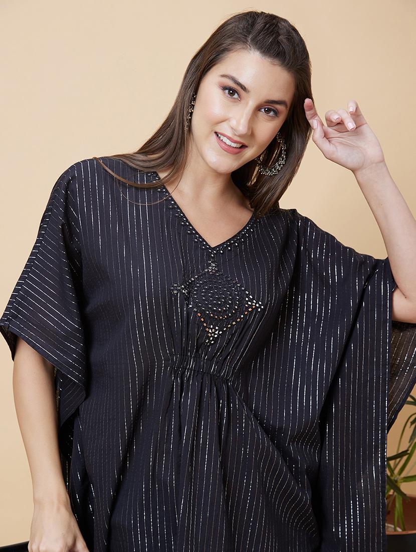 black mirror work regular kaftan - 20394984 - Standard Image - 5