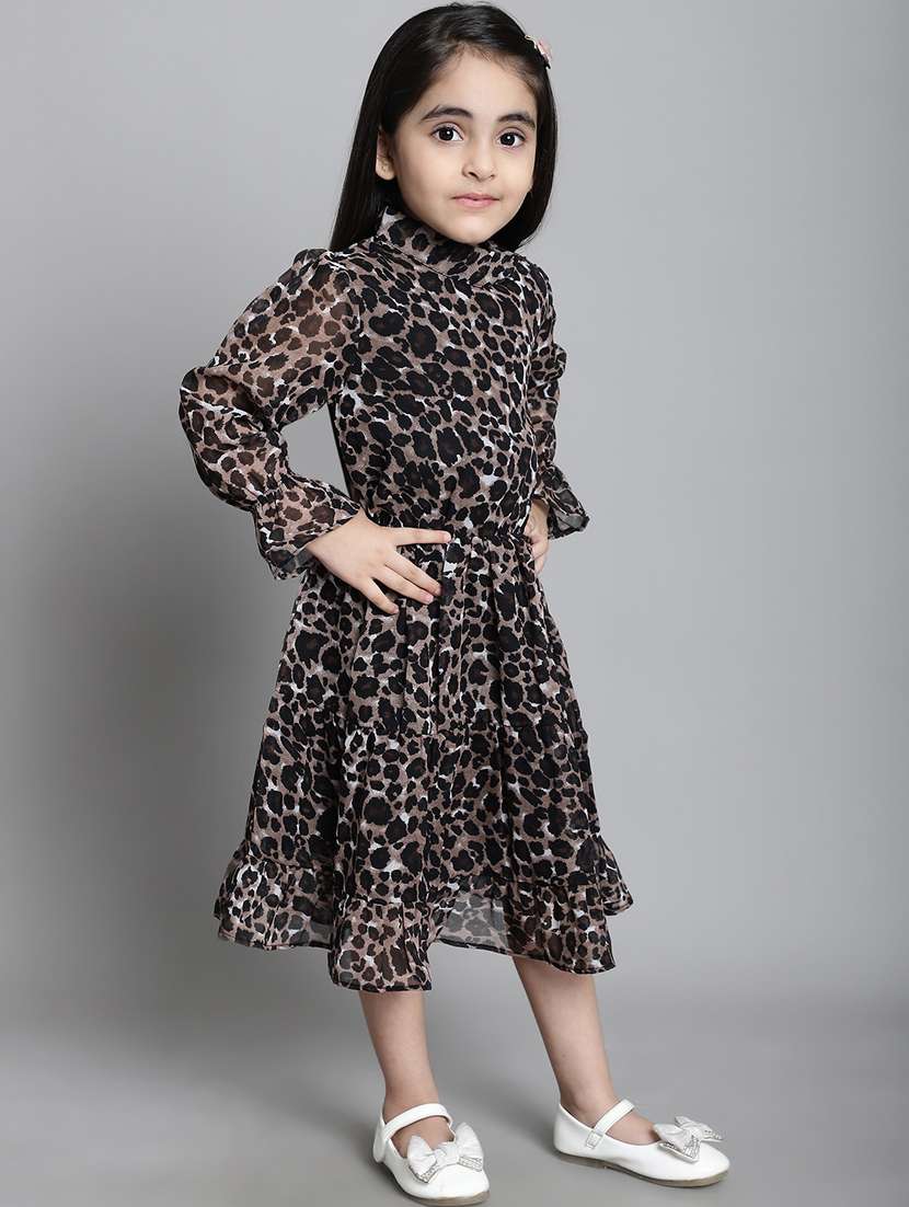 girls mock neck  frock - 20395915 -  Standard Image - 3