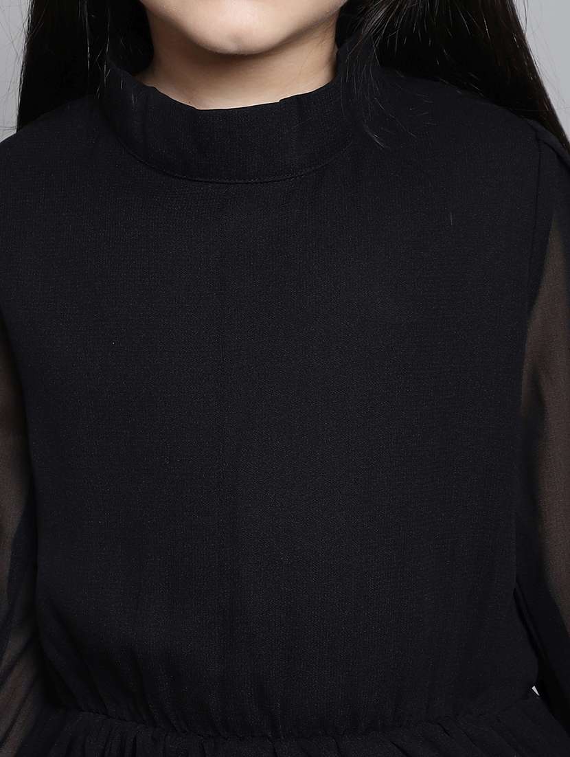 girls round neck long sleeves frock - 20395917 -  Standard Image - 5