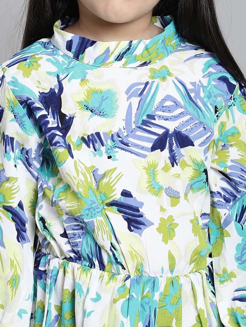 girls mock neck bell sleeve frock - 20395918 -  Standard Image - 5