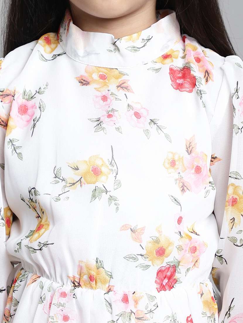 girls mock neck bell sleeve frock - 20395921 -  Standard Image - 5