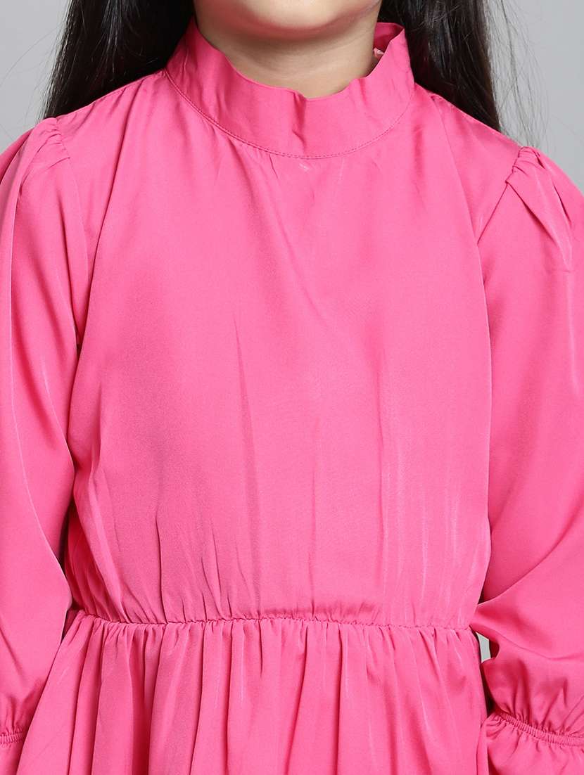 girls high neck long sleeves frock - 20395923 -  Standard Image - 5