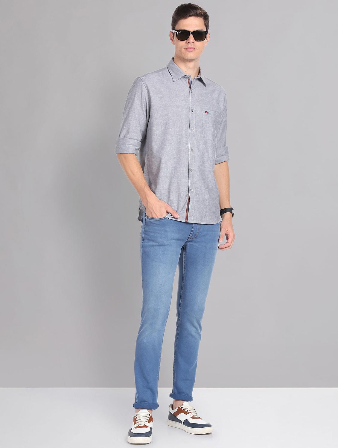 men's long sleeves casual shirt - 20396474 - Standard Image - 3