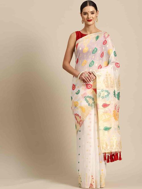 women's floral multi colored saree - 20396601 - Standard Image - 0