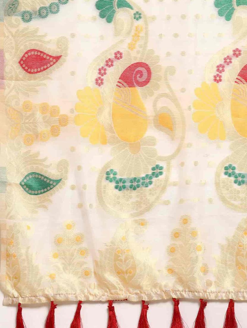 women's floral multi colored saree - 20396601 - Standard Image - 5