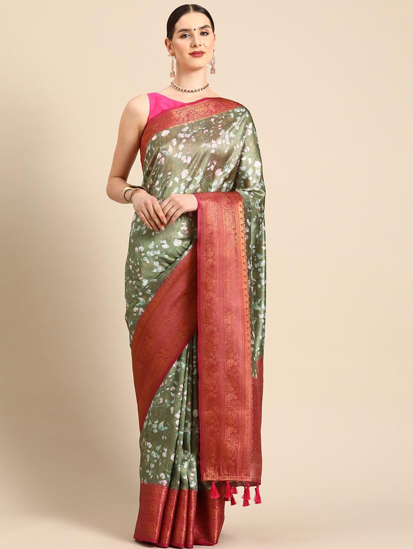 women's bordered royal blue colored saree - 20396607 - Zoom Image - 0