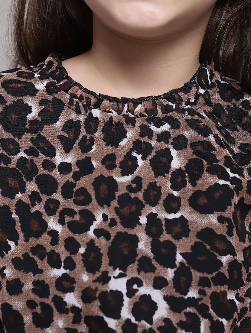 girls round neck cape sleeve frock - 20396803 -  Standard Image - 5
