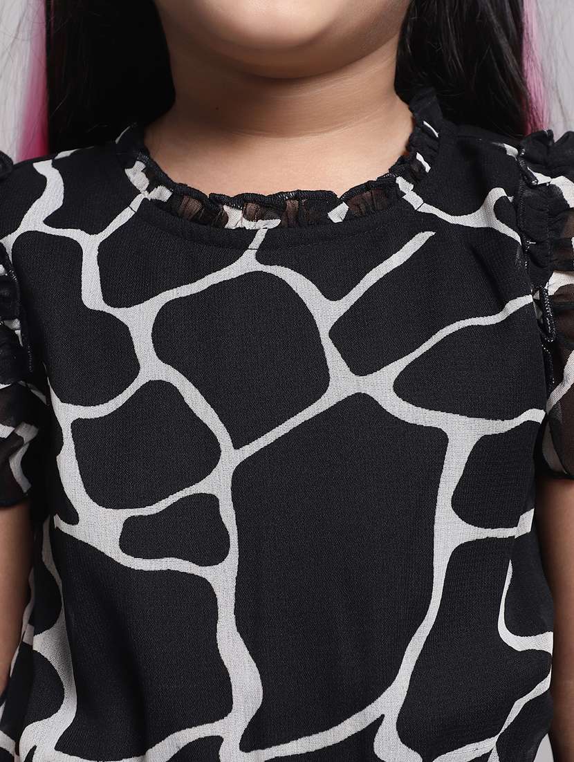 girls round neck cap sleeve frock - 20396804 -  Standard Image - 5