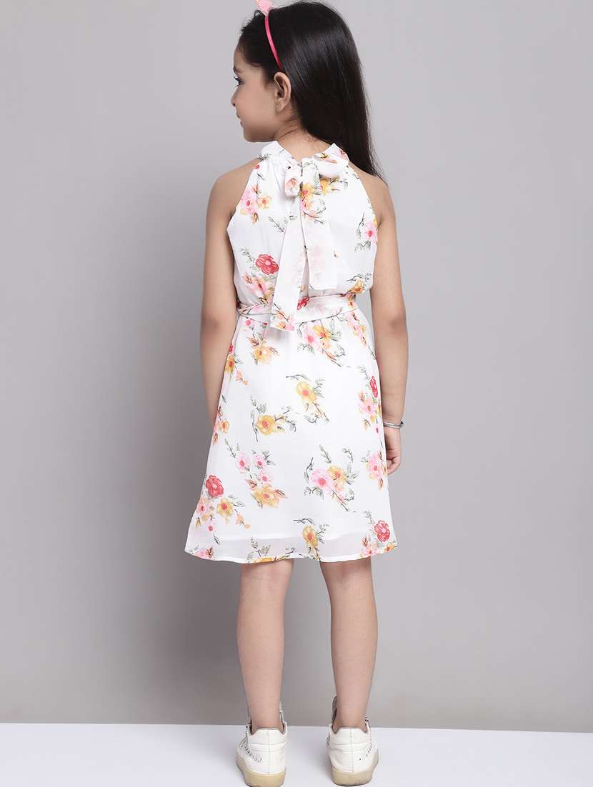 girls halter neck sleeveless frock - 20396817 -  Standard Image - 3