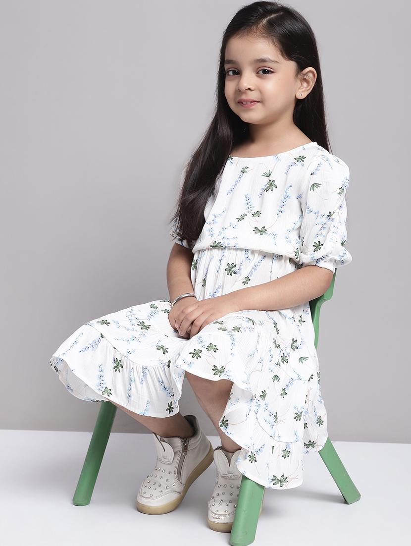 girls round neck short sleeves frock - 20396830 - Standard Image - 3