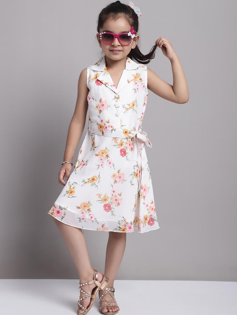 girls collared sleeveless frock - 20397155 - Zoom Image - 0