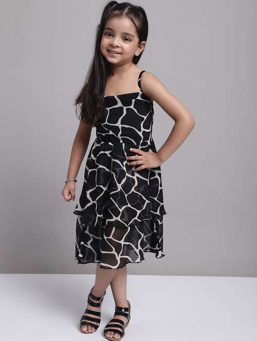 girls shoulder strap sleeveless frock - 20397188 -  Standard Image - 0