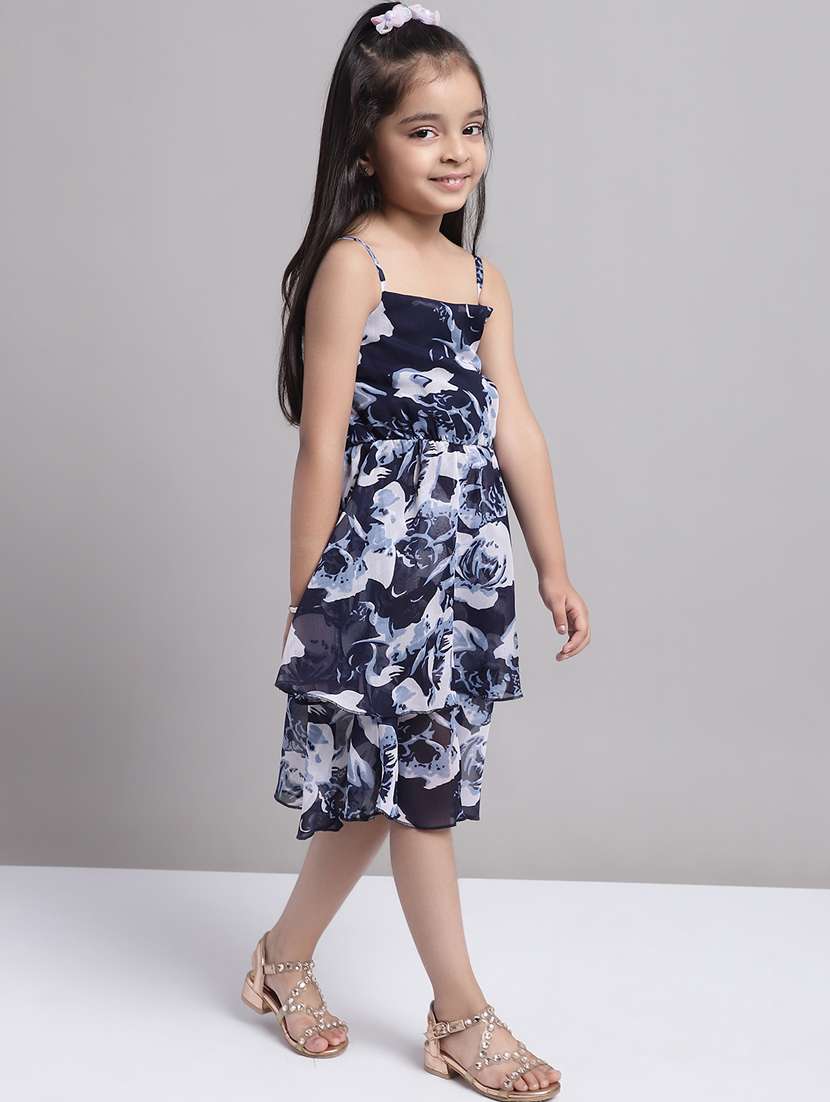 girls square neck sleeveless frock - 20397191 -  Standard Image - 3