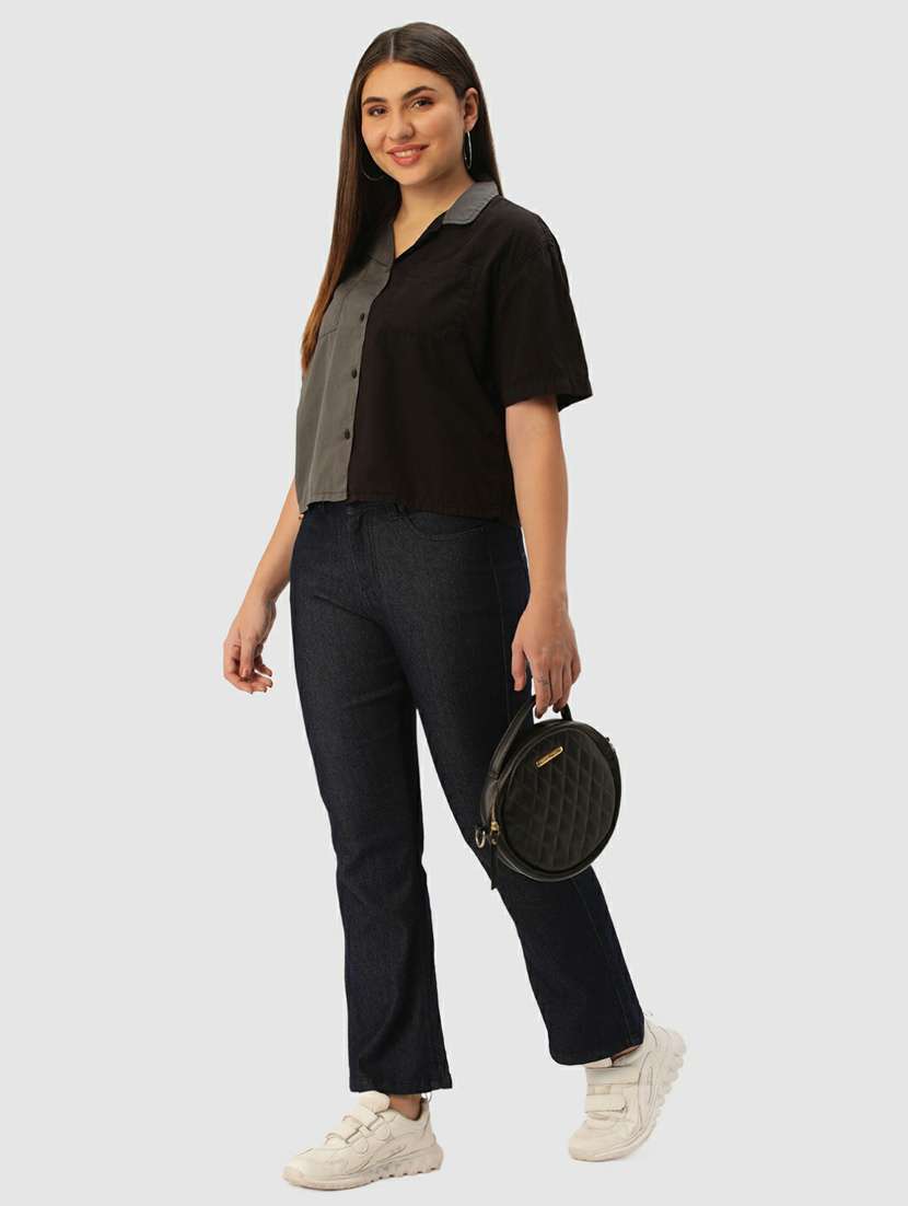 women's plain bootcut jeans - 20397207 -  Standard Image - 3