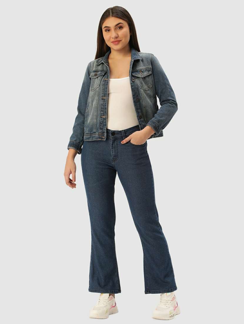 women's plain bootcut jeans - 20397208 -  Standard Image - 3