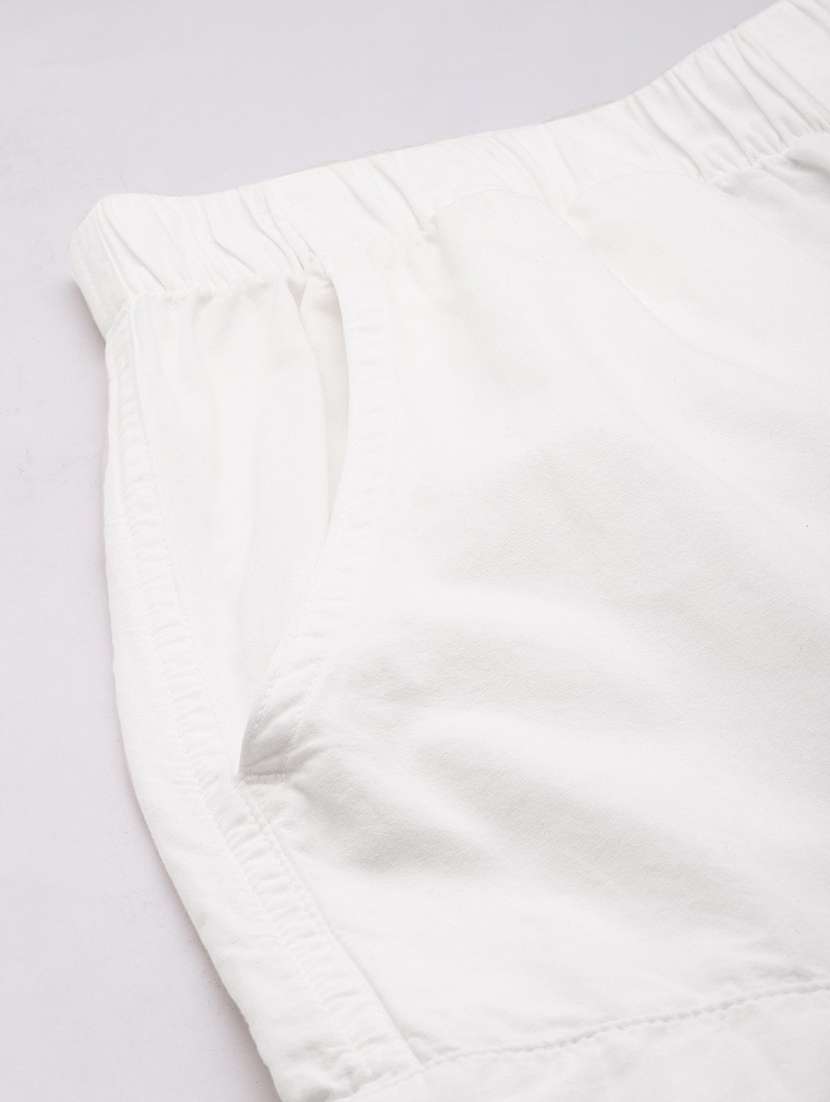 women white solids cargos trousers - 20397220 -  Standard Image - 5