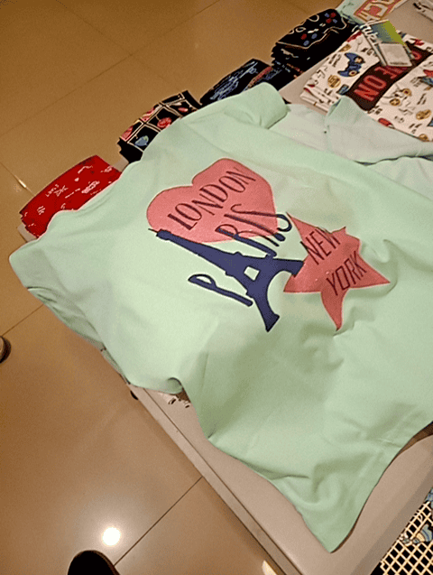 multi colored cotton blend tee - 20401108 - Zoom Image - 0