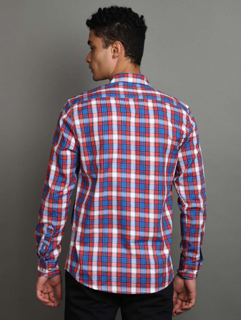 blue cotton casual shirt - 20402881 -  Standard Image - 3