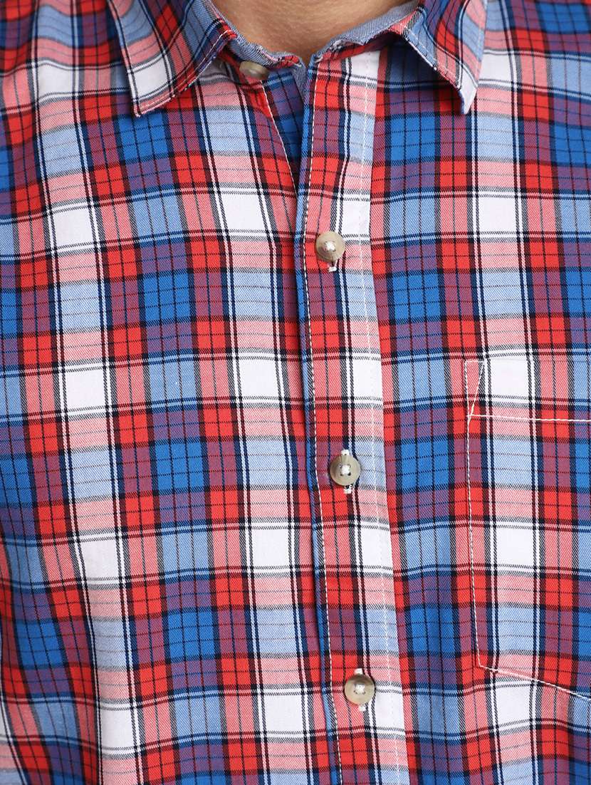 blue cotton casual shirt - 20402881 -  Standard Image - 5