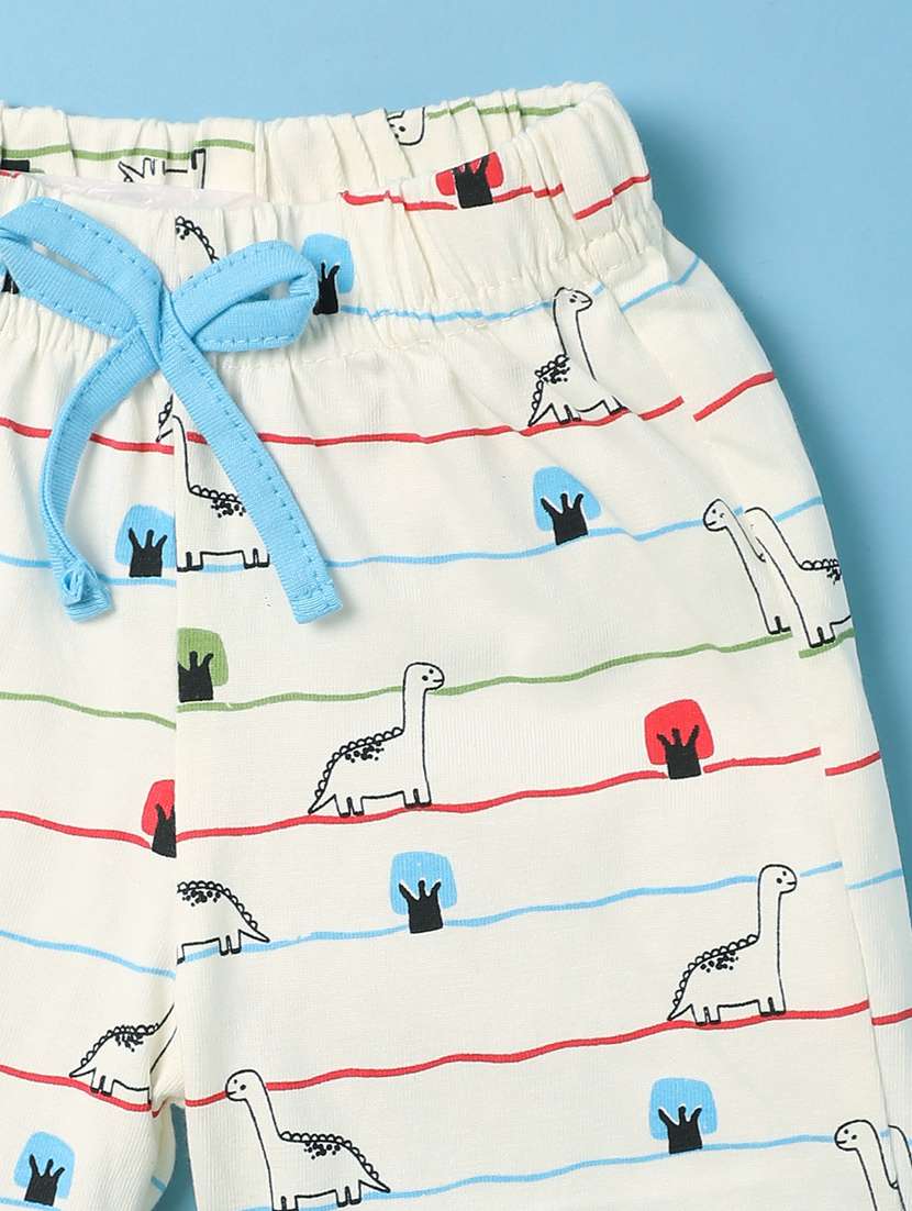 white cotton shorts & three fourth - 20403551 -  Standard Image - 5