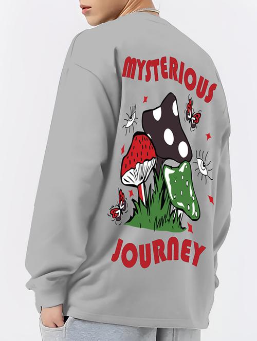 men's long sleeves oversized t-shirt - 20404134 - Standard Image - 0