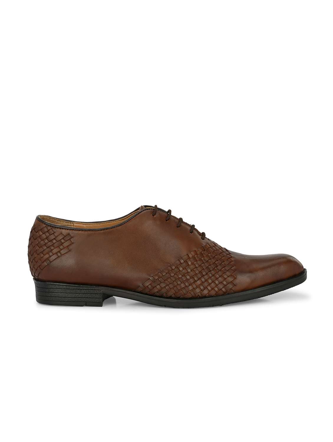 men textured lace-up oxfords shoes - 20404186 - Standard Image - 3