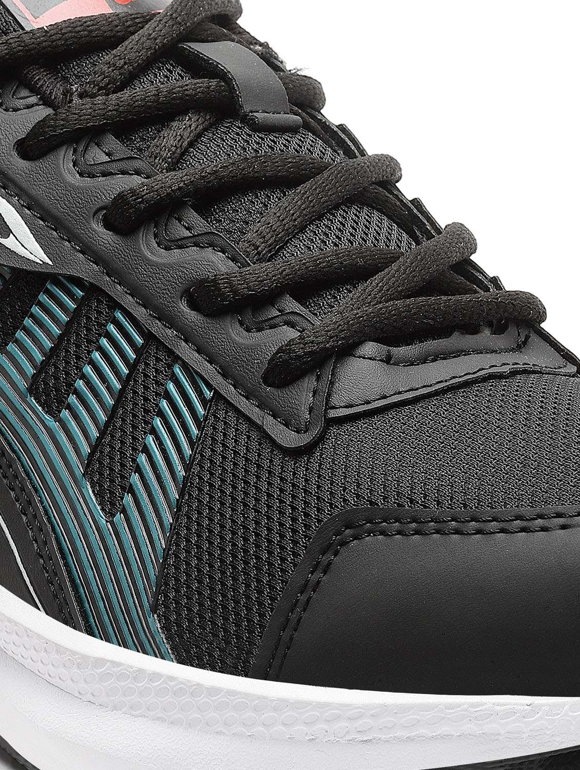 men color block black lace-up sport shoe - 20404458 -  Standard Image - 5