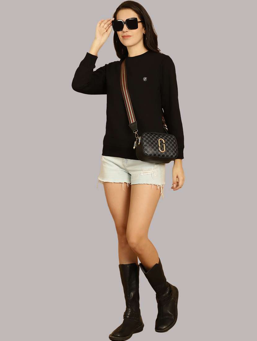 women's placement print sweatshirt - 20405526 -  Standard Image - 5