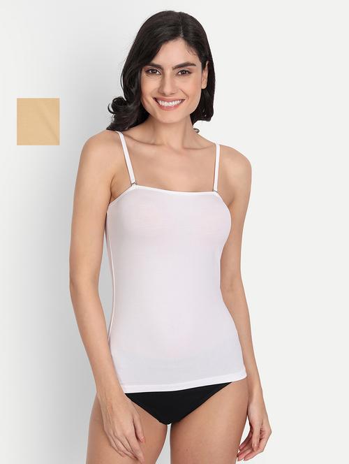 pack of 2 solid camisoles - 20405784 -  Standard Image - 0