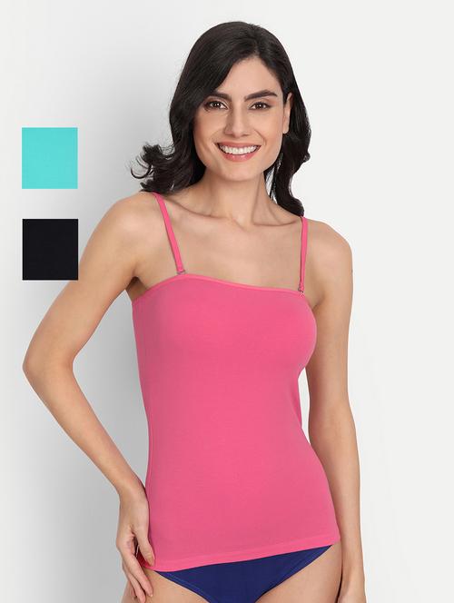 pack of 3 solid camisoles - 20405785 -  Standard Image - 0