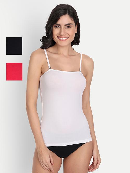 pack of 3 solid camisoles - 20405786 -  Standard Image - 0