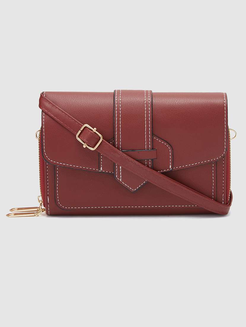 maroon leather wallet - 20405794 - Zoom Image - 0