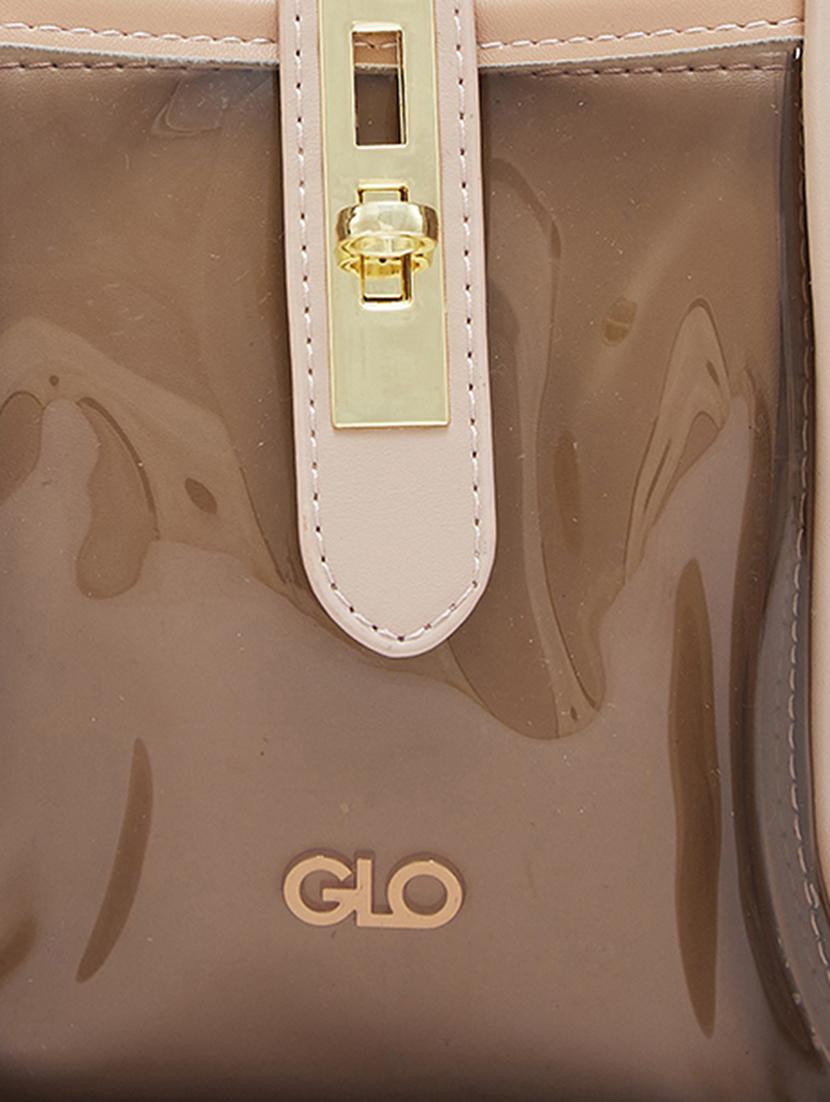 women solid leatherette handbag - 20405797 - Standard Image - 3