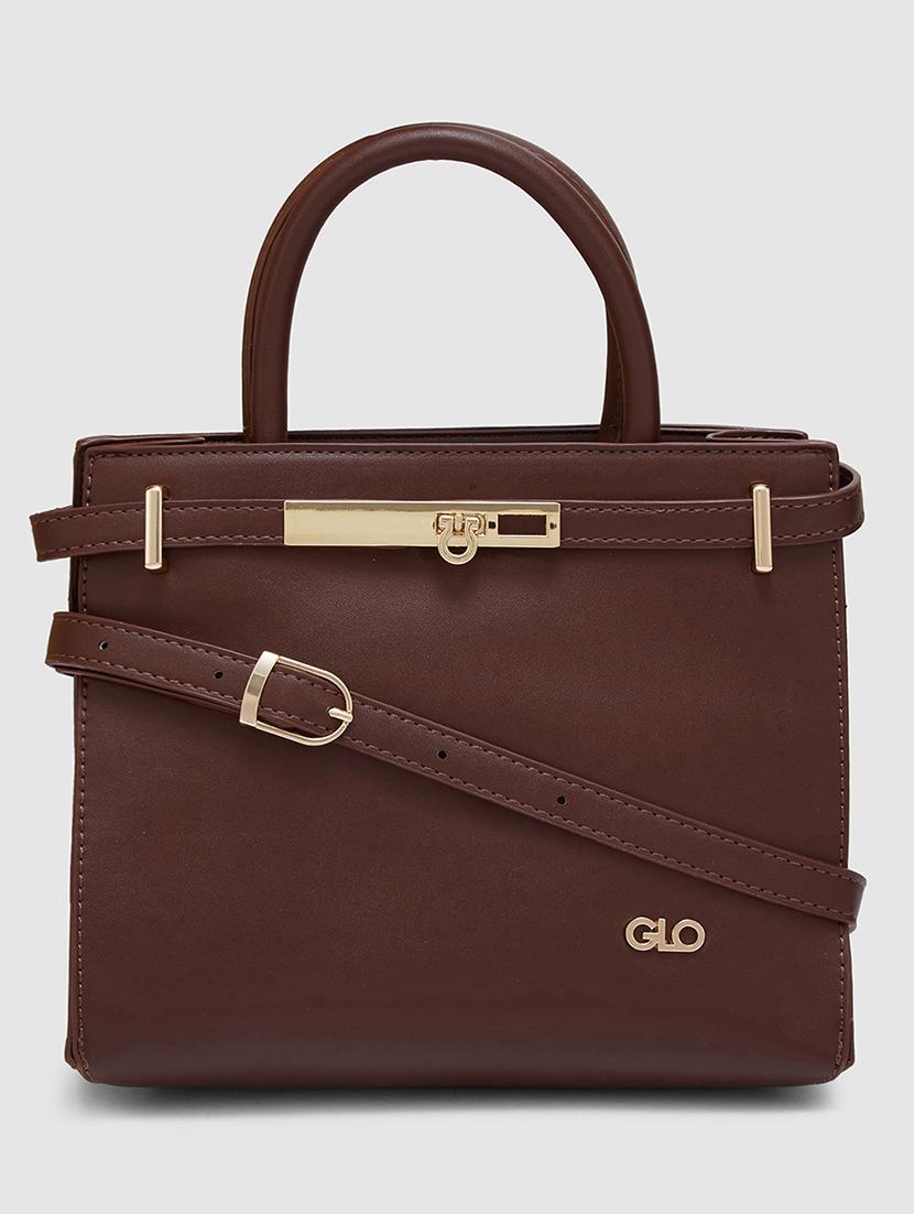 women solid leatherette  handbag - 20405802 -  Zoom Image - 0