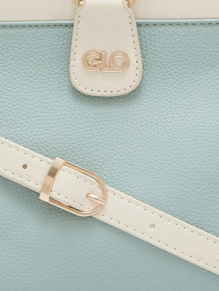 women solid leatherette handbag - 20405808 - Standard Image - 3